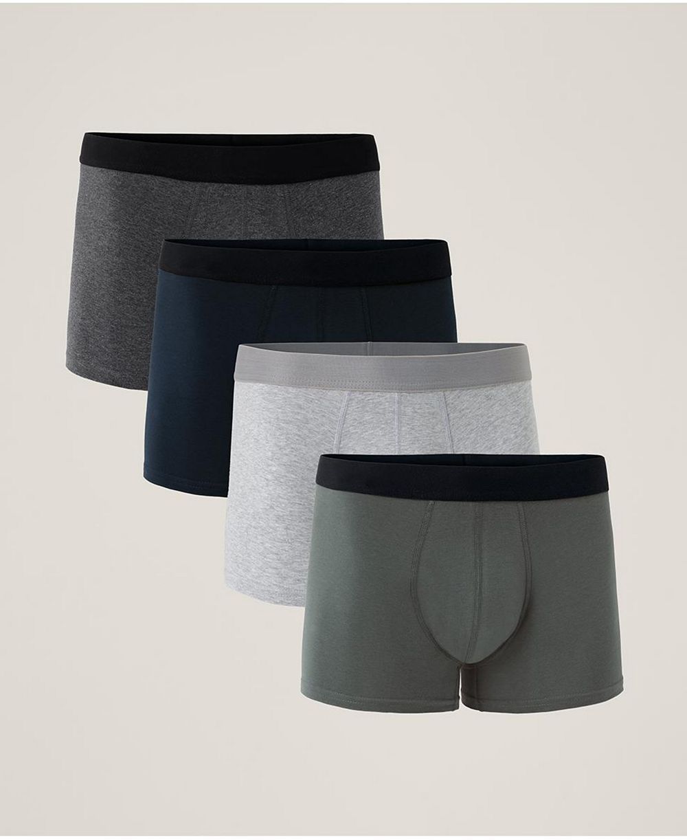 Pact Men's Organic Cotton Everyday Trunk 4-Pack