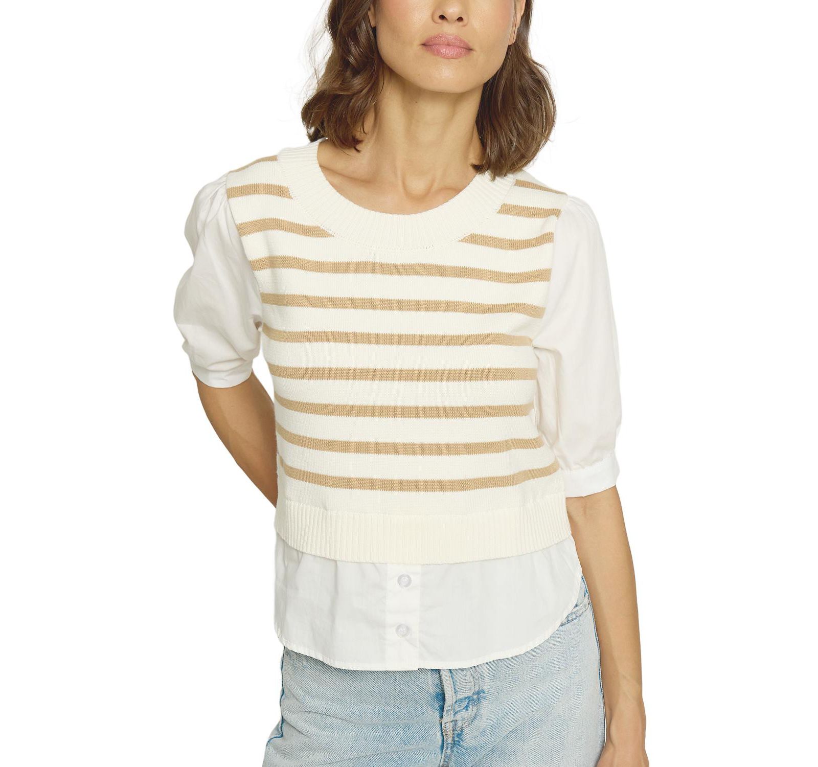 Топ Central Park West Women's Crewneck Twofer