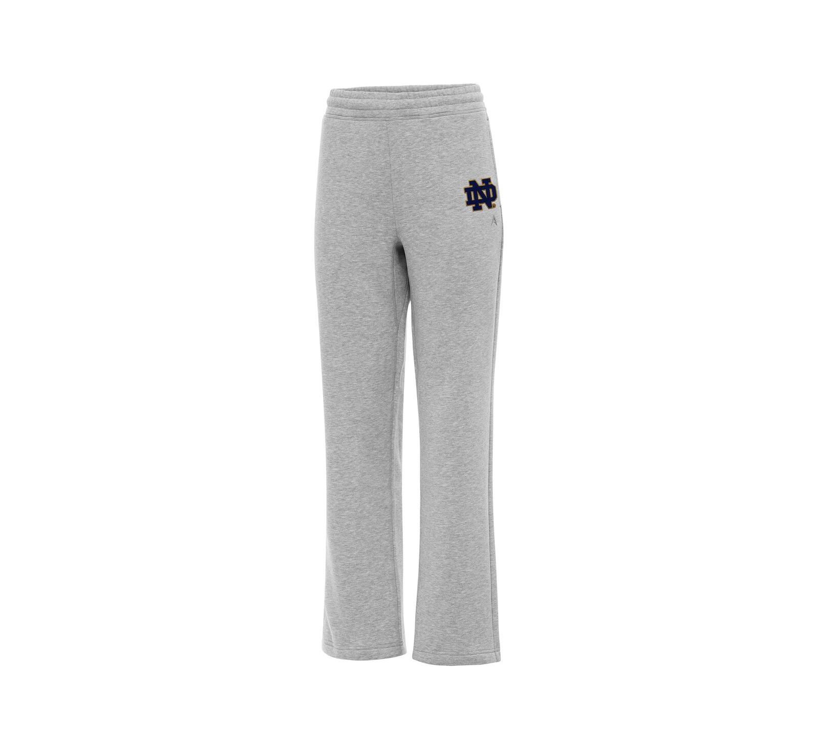 Antigua Women's Heather Gray Notre Dame Fighting Irish Victory Sweatpants