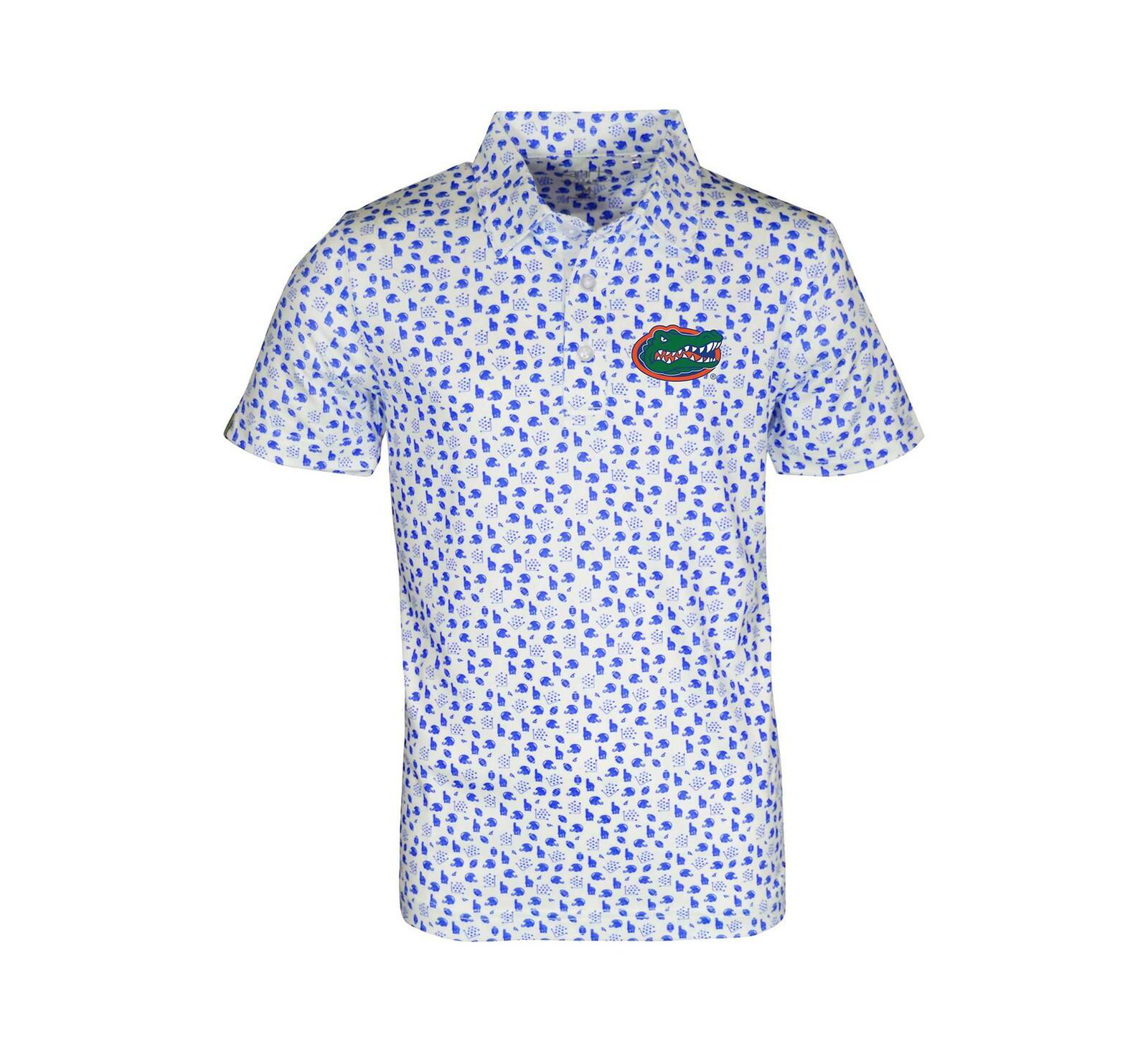 Детская рубашка-поло Garb White Florida Gators Earnest Allover Print