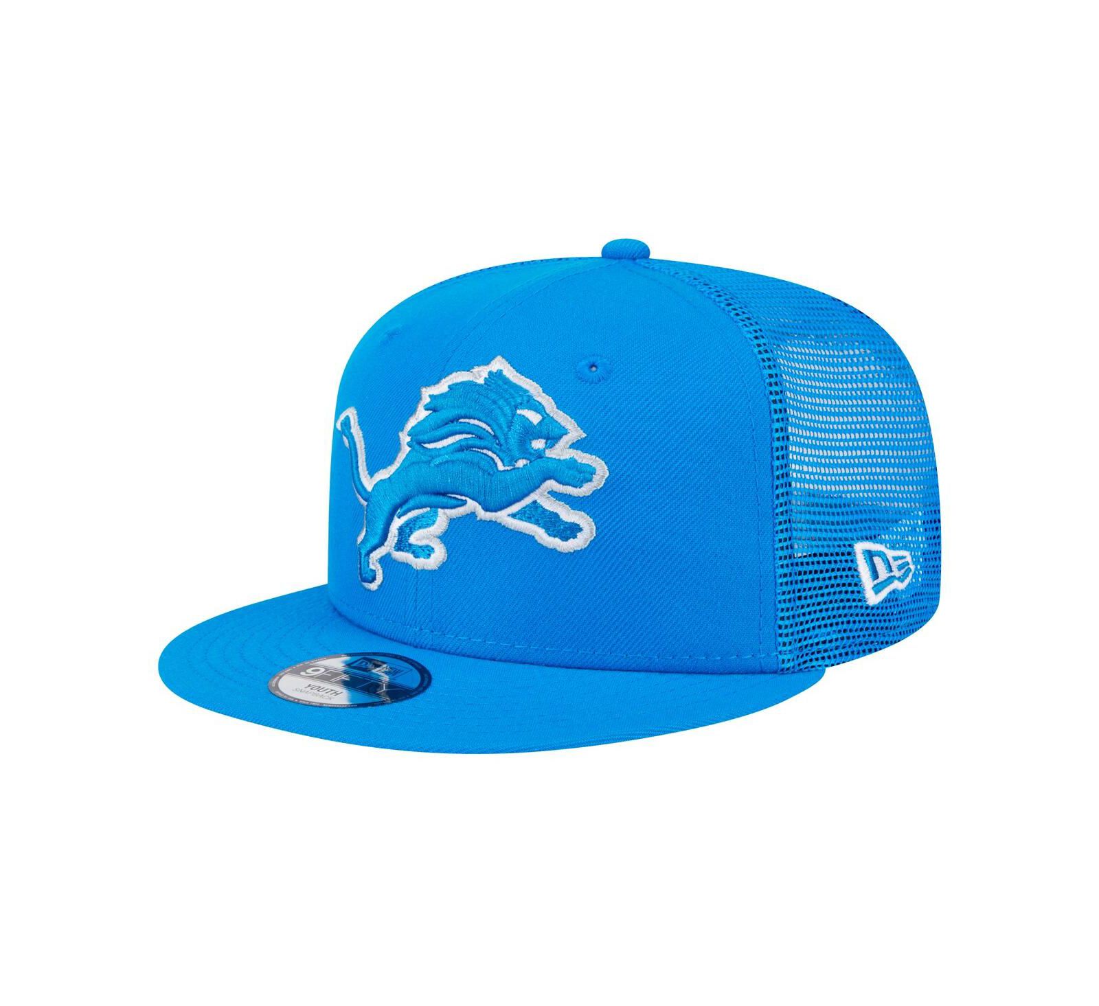 New Era кепка Trucker Snapback для детей Blue Detroit Lions Main