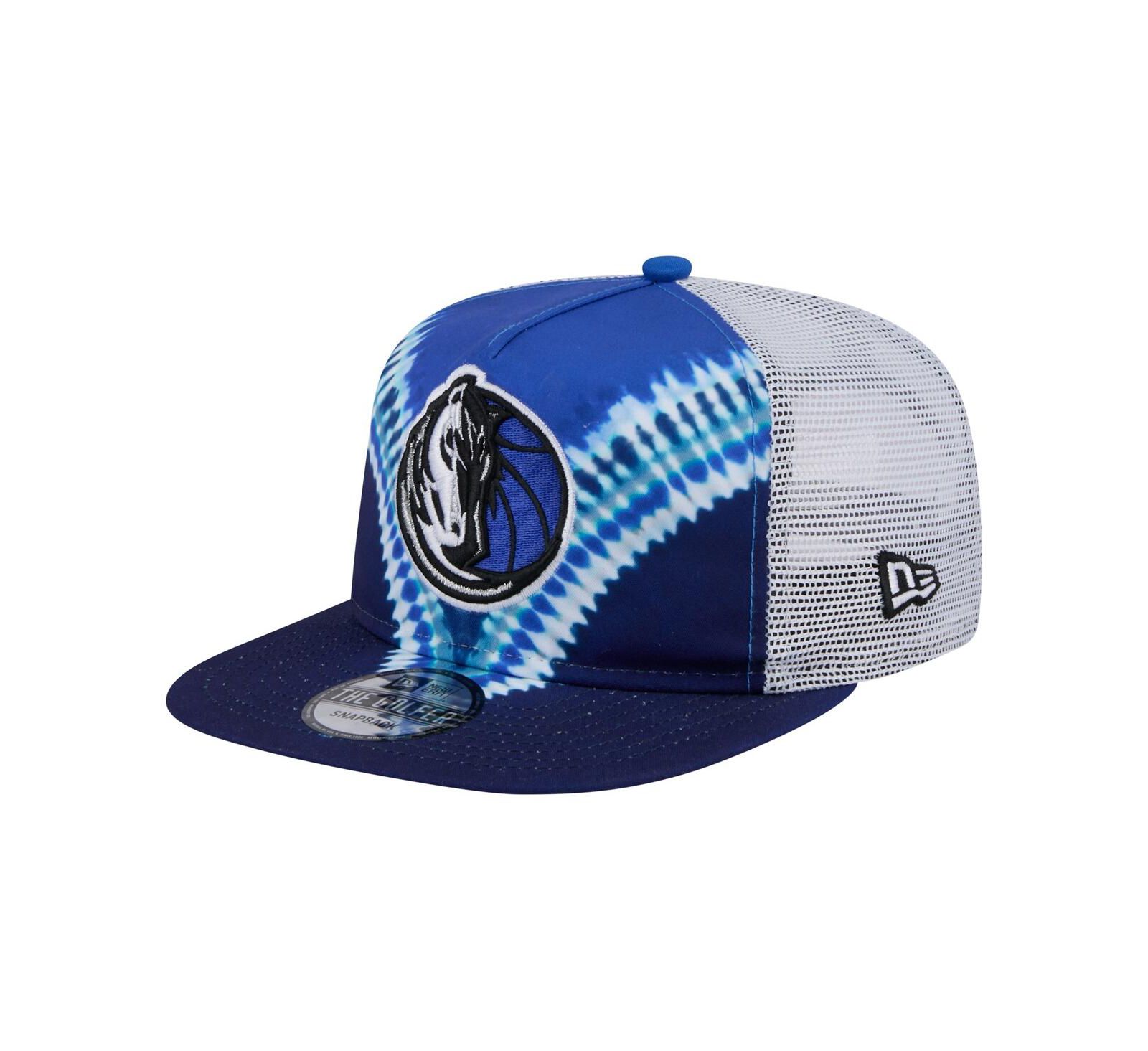 New Era Men's Navy/Blue Dallas Mavericks Throwback Dye Golfer Snapback Hat
