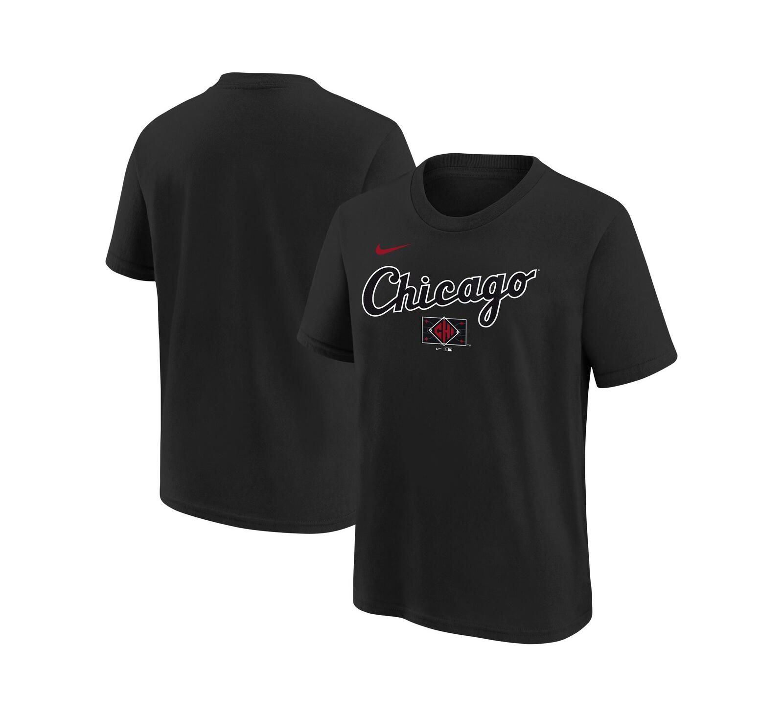 Nike Big Boys and Girls Black Chicago White Sox 2025 City Connect Wordmark T-Shirt
