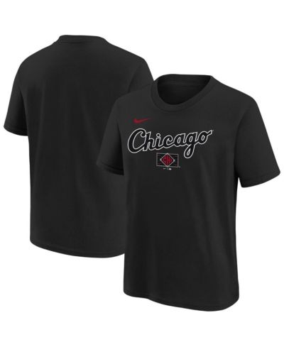 Nike Big Boys and Girls Black Chicago White Sox 2025 City Connect Wordmark T-Shirt