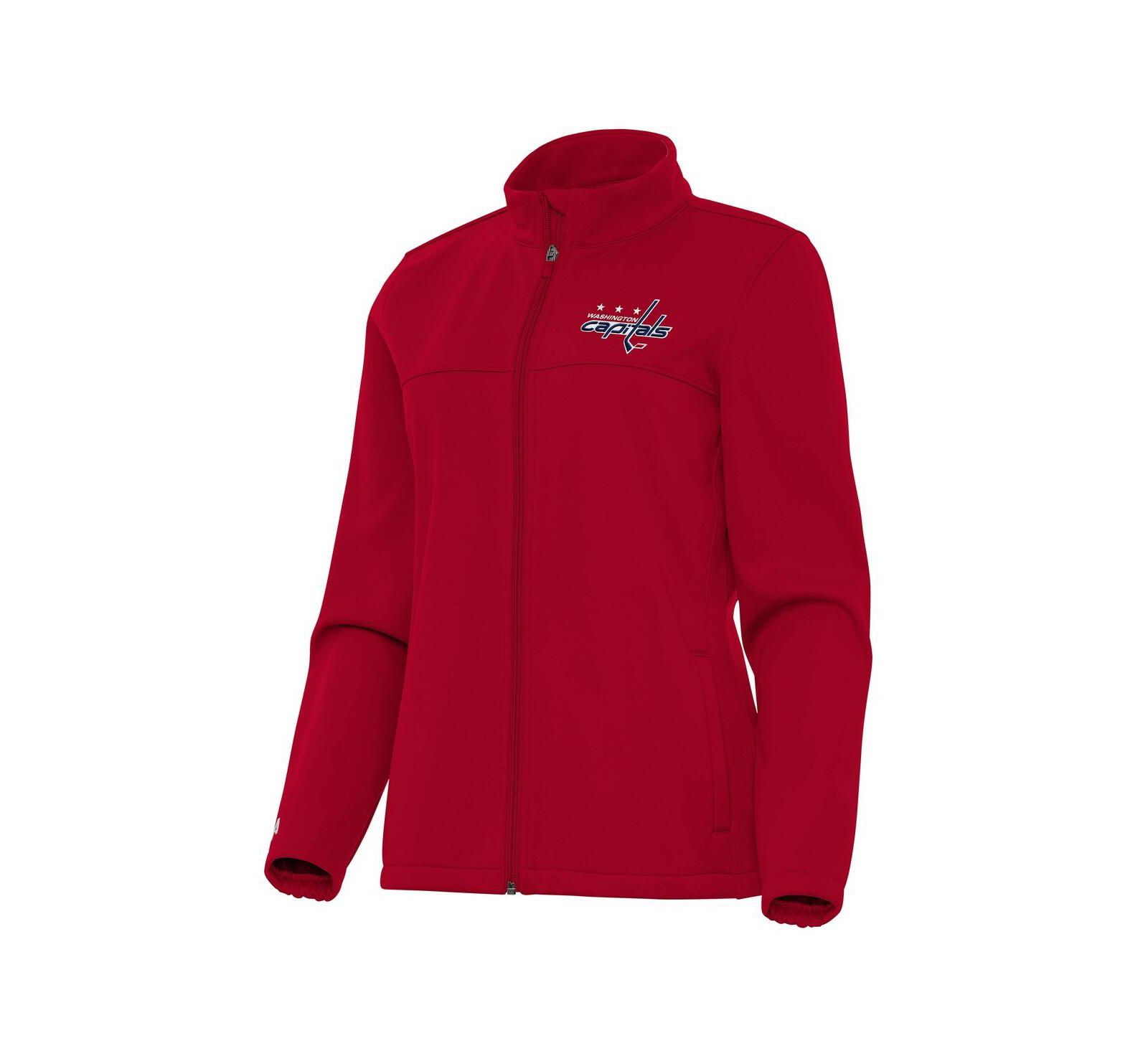 Antigua Women's Red Washington Capitals Links 2 Full-Zip Golf Jacket