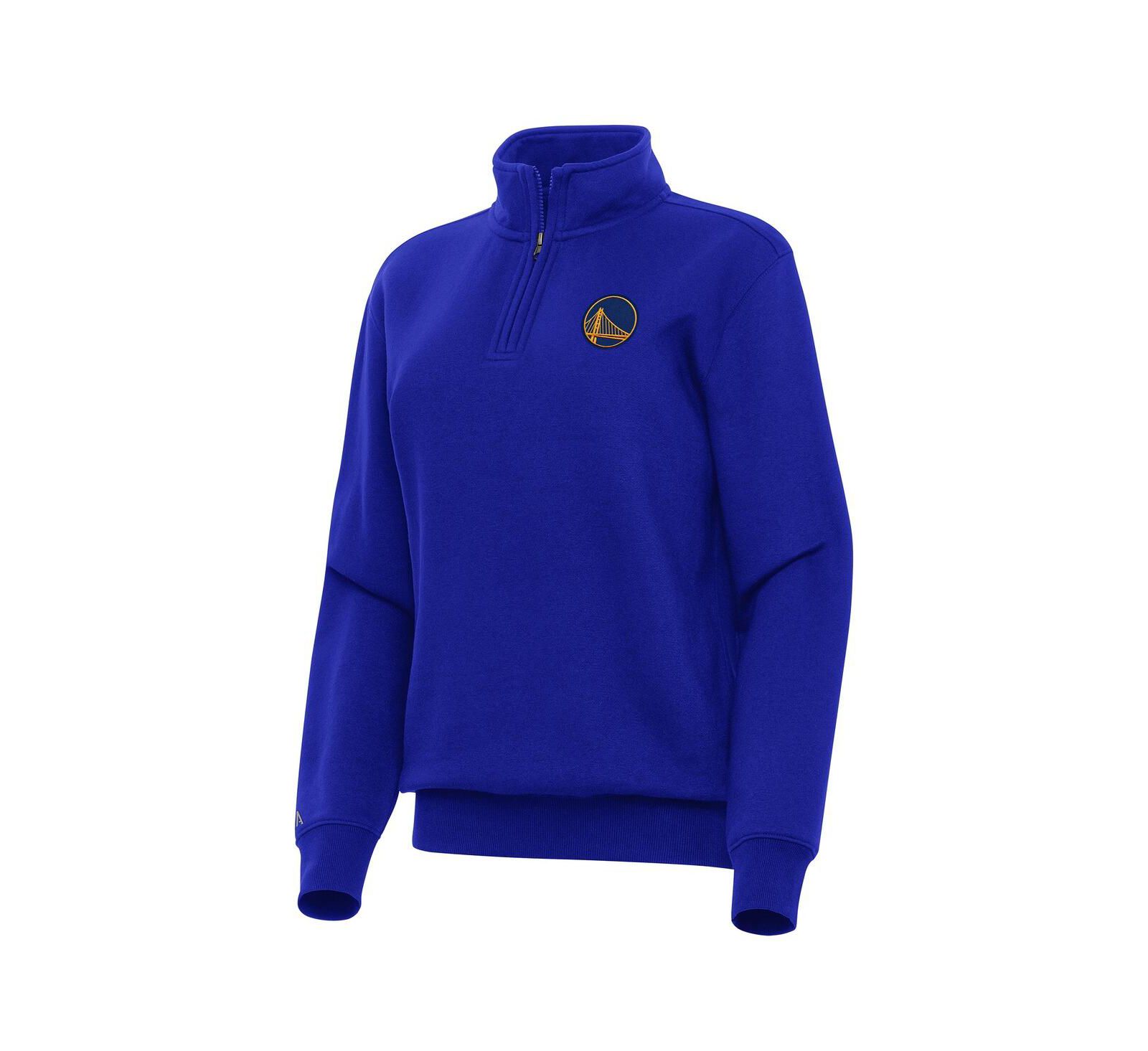 Antigua Женский свитшот с молнией Victory Royal Golden State Warriors