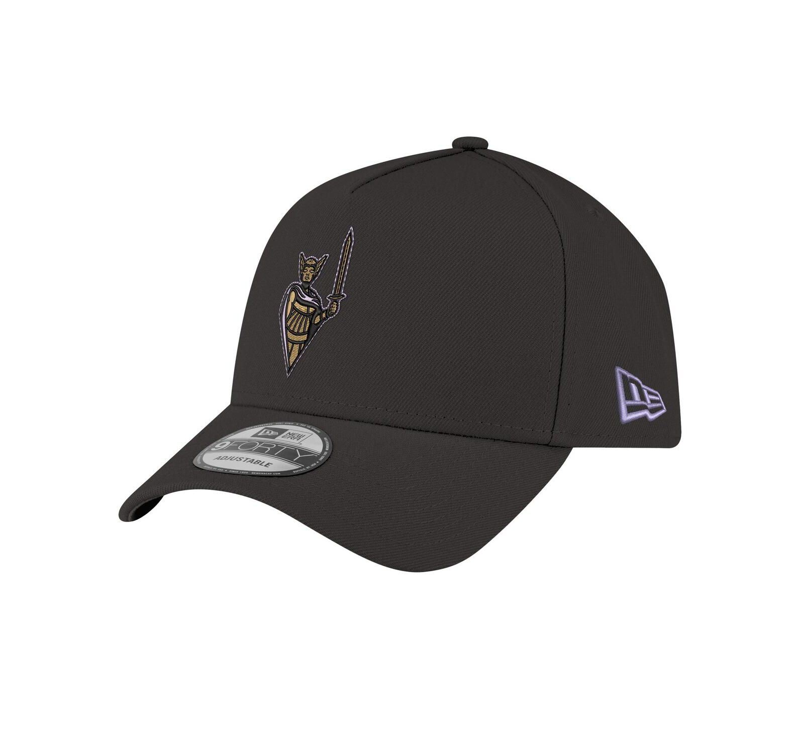 Мужская регулируемая кепка New Era Eclipse Black Golden State Valkyries Core Logo A-Frame 9FORTY