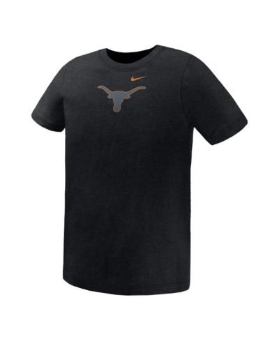 Nike футболка для мальчиков и девочек с цветным акцентом Legend Color Pop команды Texas Longhorns, чёрная