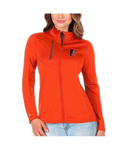 Женская куртка Antigua Orange/Charcoal Baltimore Orioles Generation Full-Zip