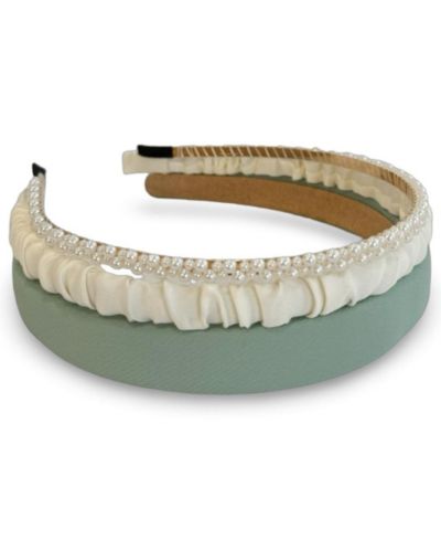 Набор ободков Headbands of Hope Green + Cream + Pearl