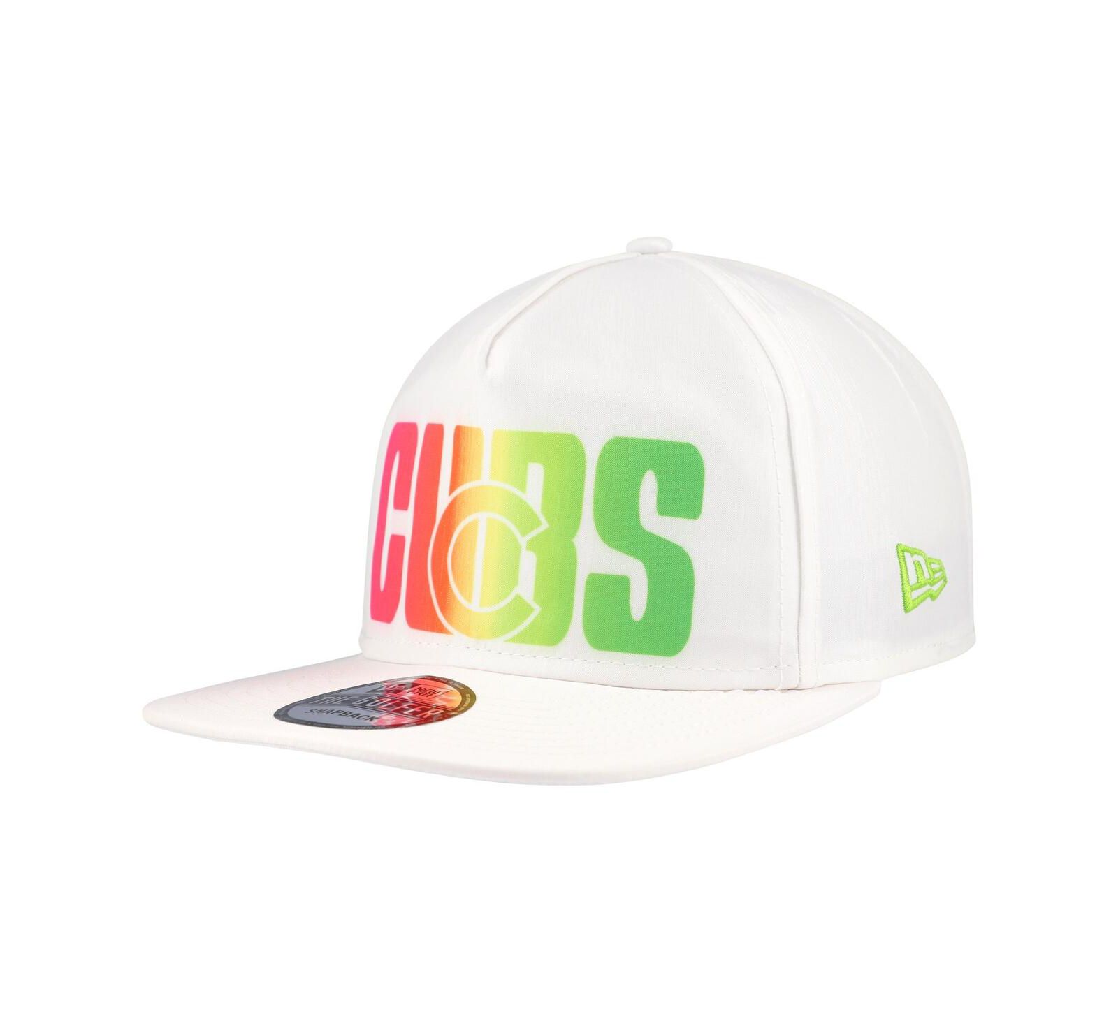 New Era Men's White Chicago Cubs Spring Spectrum Golfer Snapback Hat