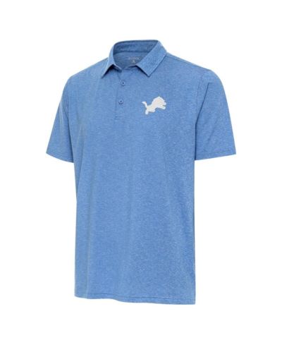 Antigua Men's Blue Detroit Lions Par 3 Polo Shirt