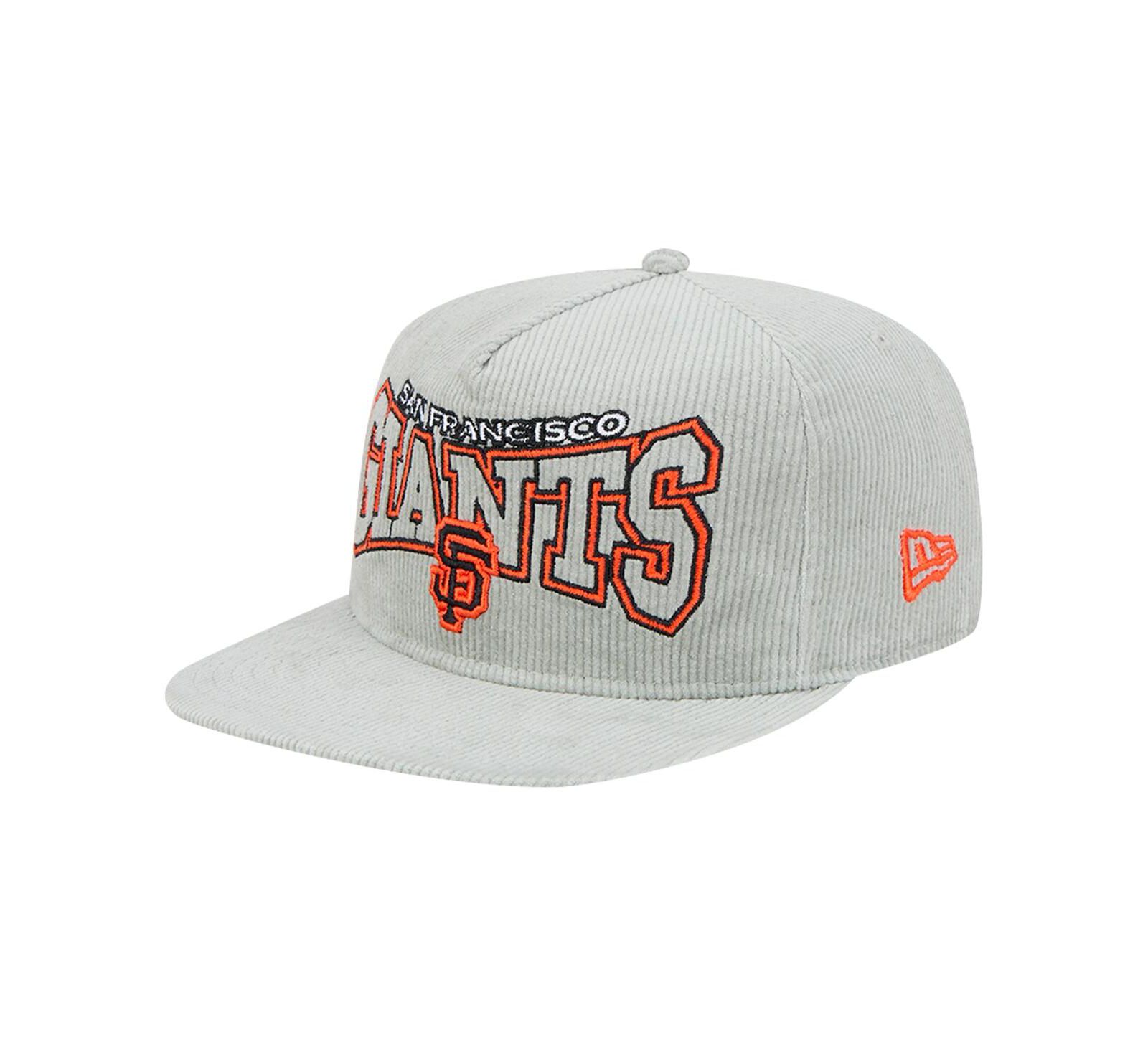 Мужская кепка New Era San Francisco Giants Corduroy Golfer Snapback серого цвета