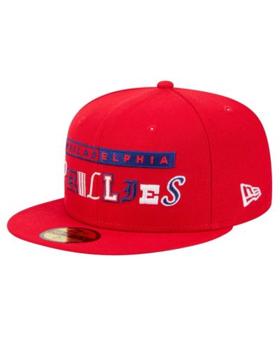 Мужская кепка New Era Red Philadelphia Phillies Ransom 59FIFTY Fitted