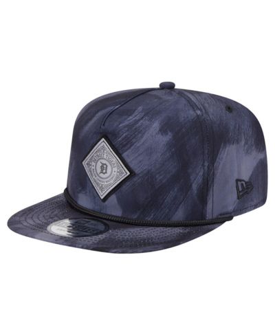 Мужская кепка New Era Navy Detroit Tigers Printed Golfer Snapback