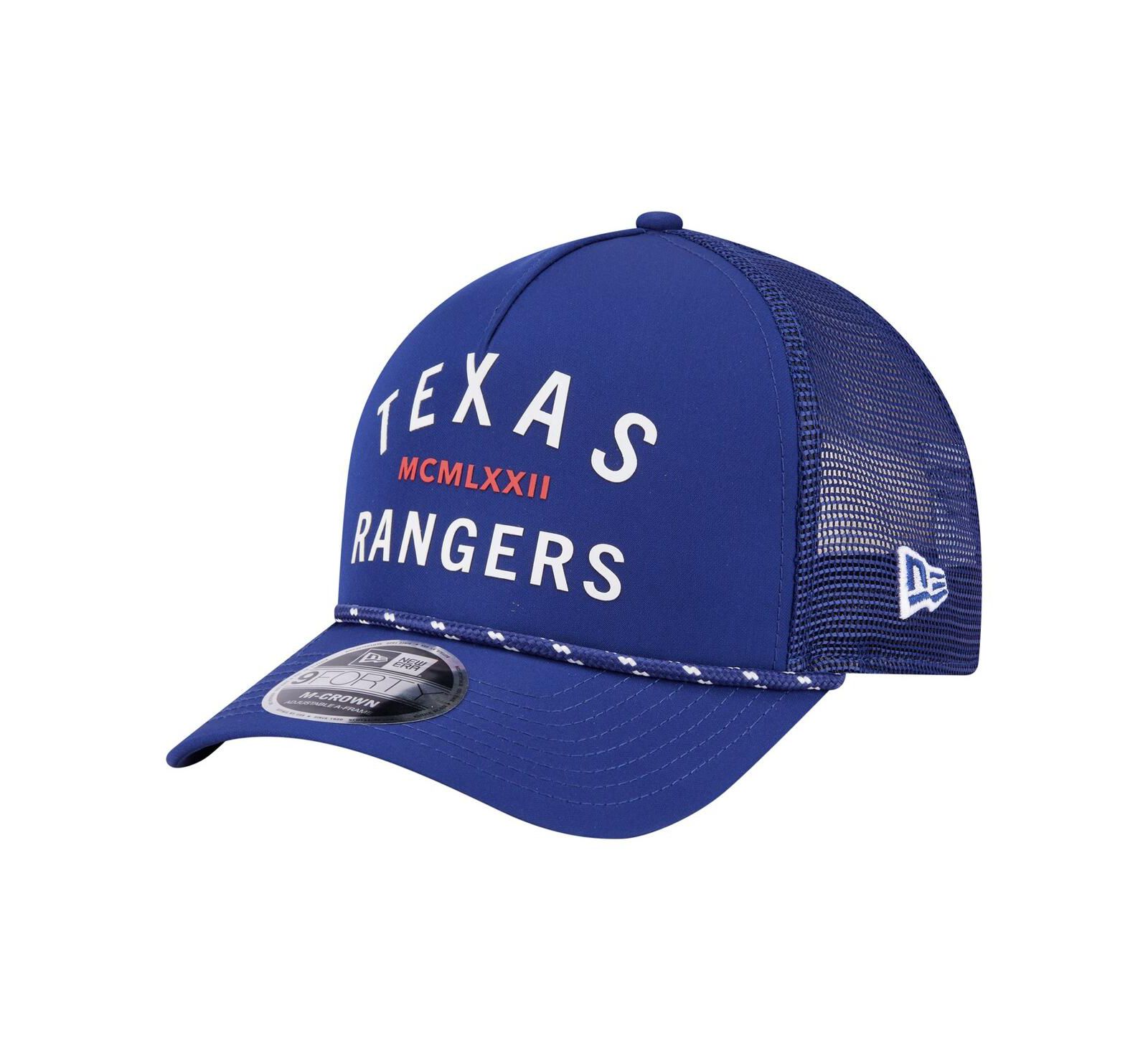 Мужская кепка New Era Royal Texas Rangers Minimalist 9FORTY A-Frame Adjustable