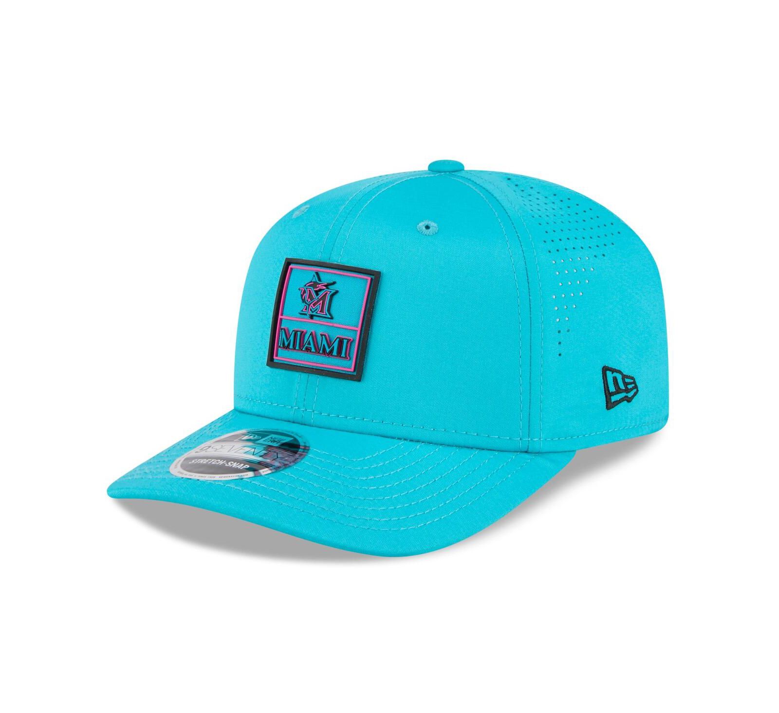 Мужская кепка New Era Teal Miami Marlins 2025 City Connect 9SEVENTY Adjustable