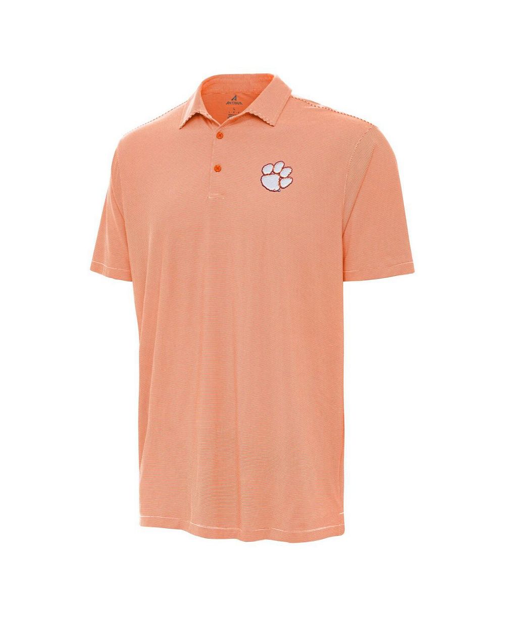 Мужская рубашка-поло Antigua Orange Clemson Tigers Twine Polo Shirt