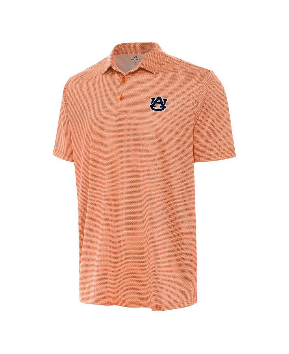 Antigua Men's Orange/White Auburn Tigers Rings Polo Shirt