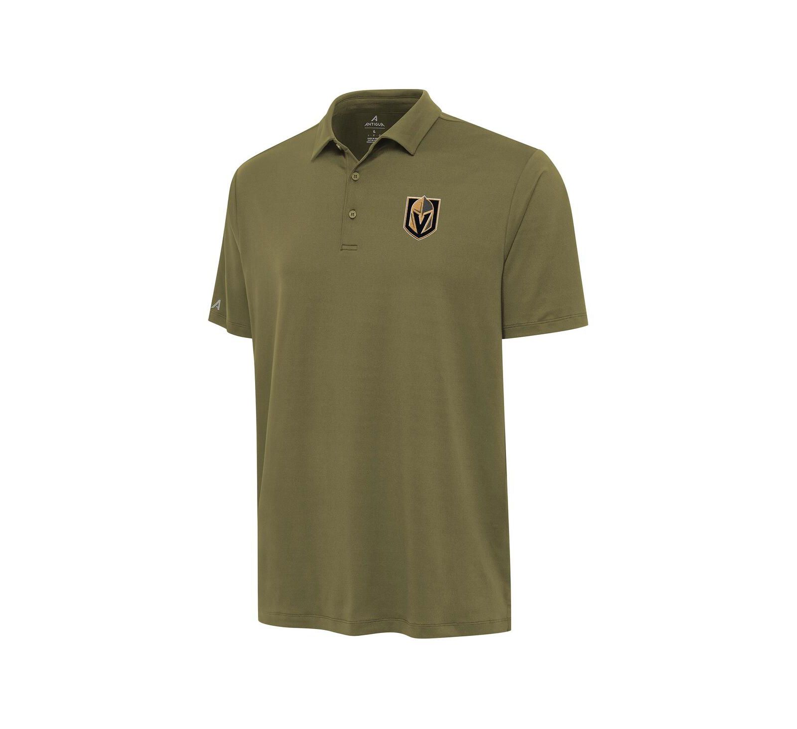 Antigua Men's Olive Vegas Golden Knights Reprocess Polo Shirt