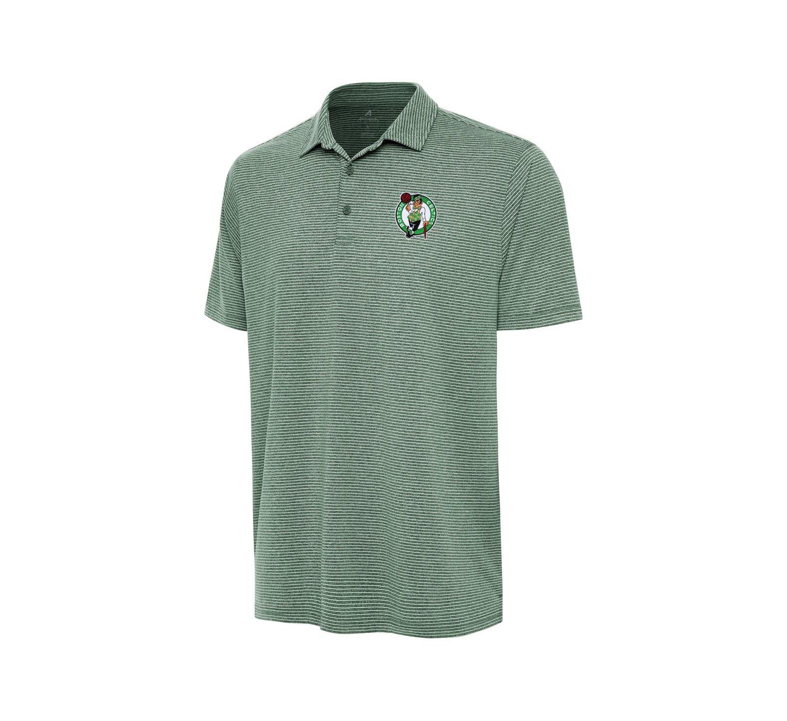 Antigua Мужская рубашка-поло Antigua Hunter Green Boston Celtics Scheme