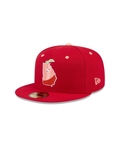 Мужская бейсболка New Era Gwinnett Stripers Theme Nights 59FIFTY Fitted Hat Red