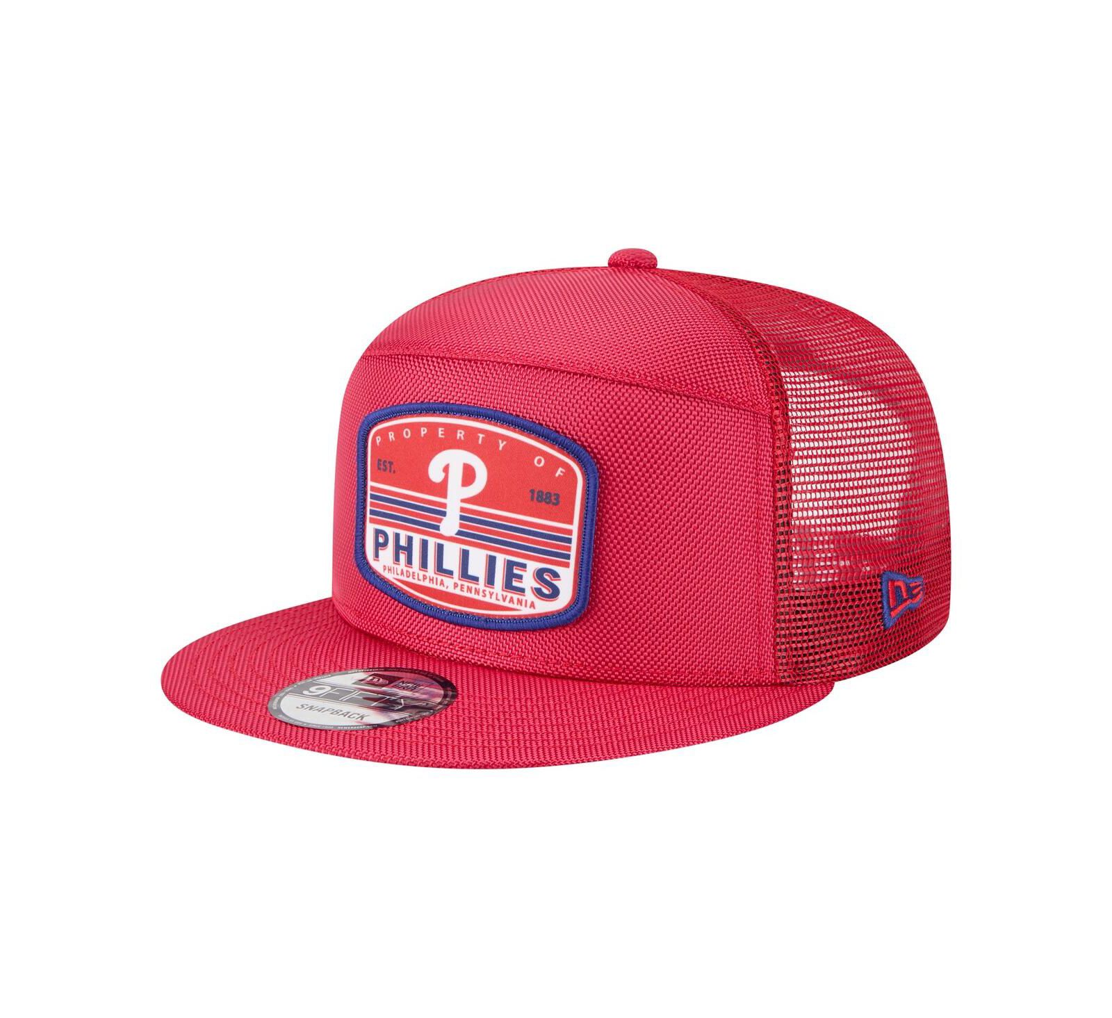 Мужская кепка New Era Philadelphia Phillies Split Panel 9FIFTY Trucker Snapback
