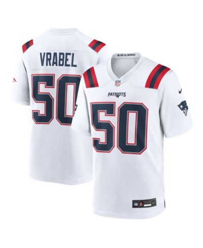 Nike Men's Mike Vrabel White New England Patriots Retired Player Game Jersey