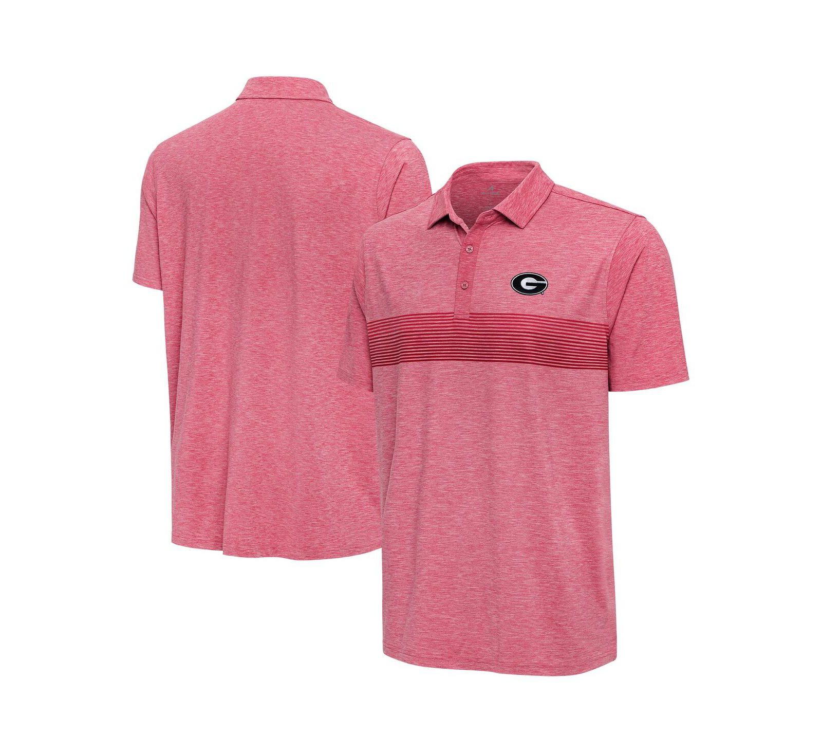 Antigua Men's Heather Red Georgia Bulldogs Dashing Polo Shirt
