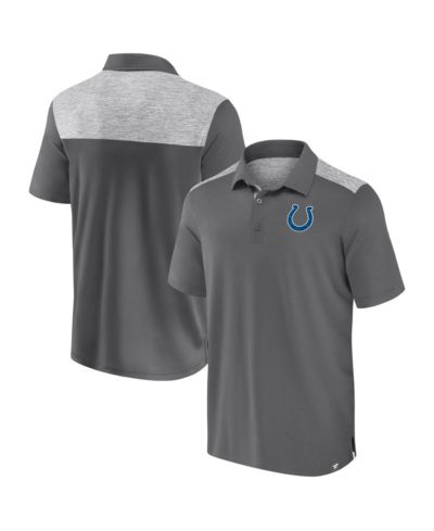 Поло Fanatics Men's Gray Indianapolis Colts Long Shot