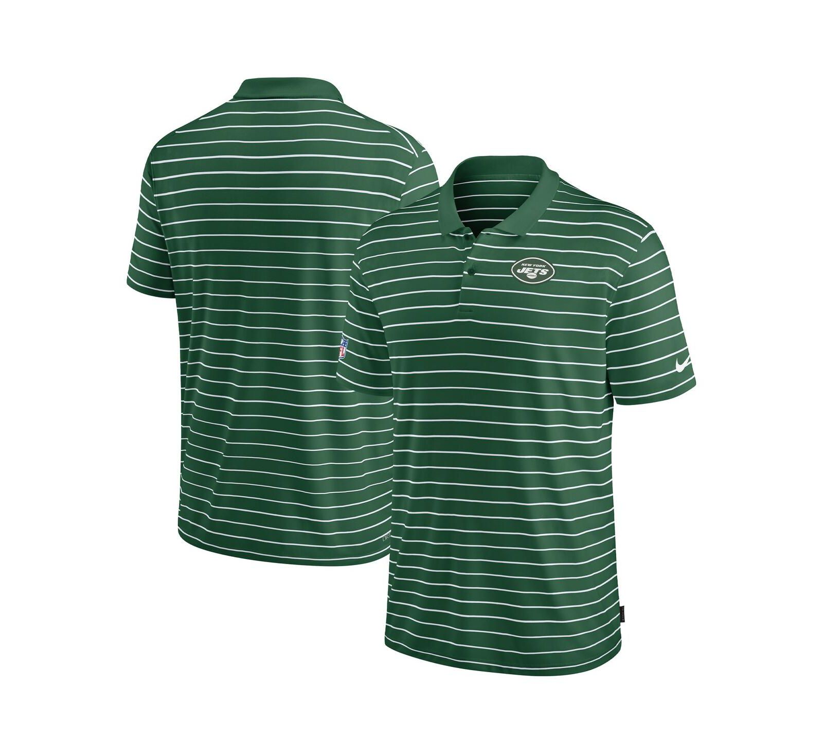 Nike Men's Green New York Jets Sideline Lock Up Victory Performance Polo Shirt