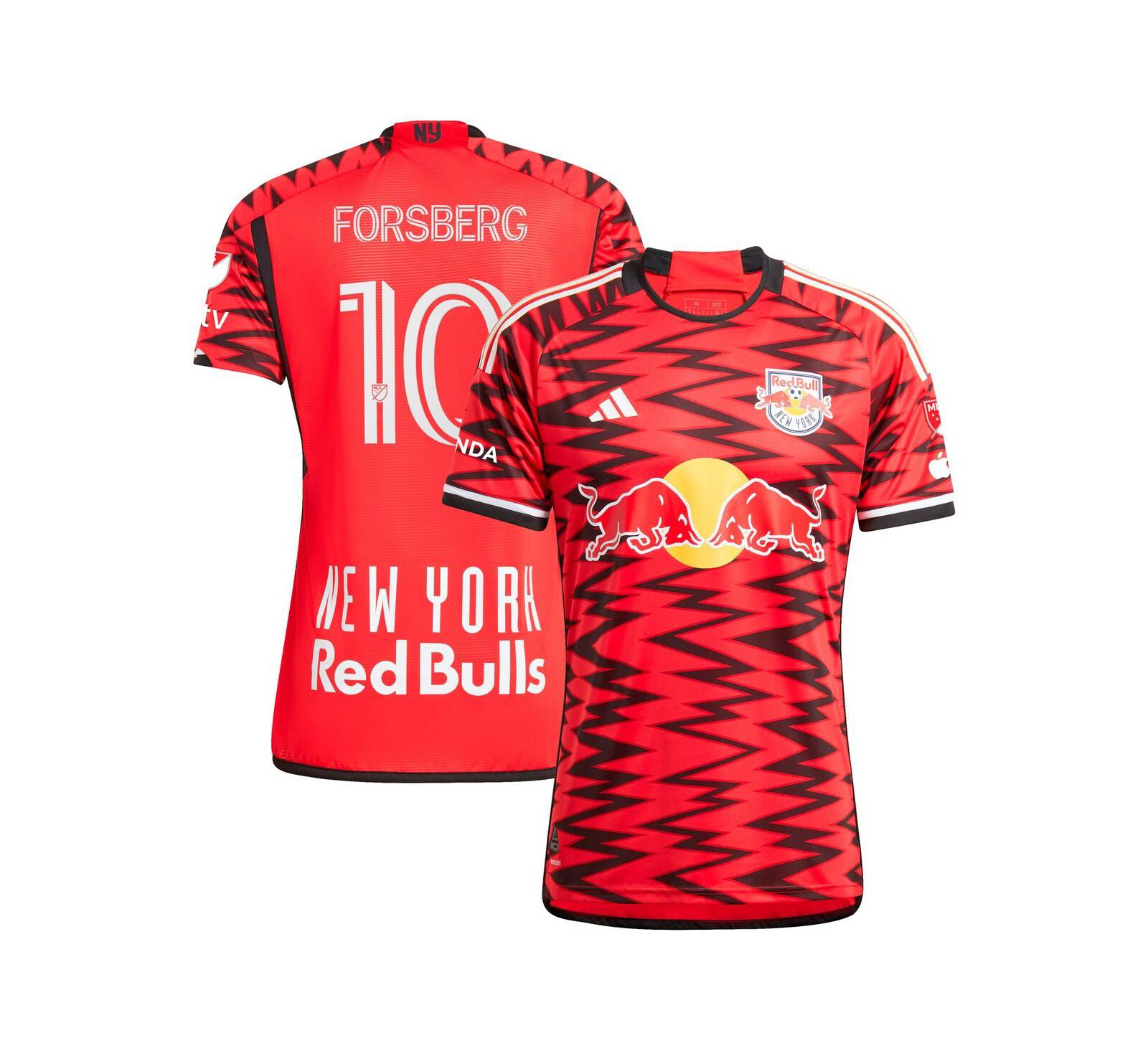 Мужская джерси adidas Emil Forsberg Red New York Red Bulls 2024 Legacy Authentic Player