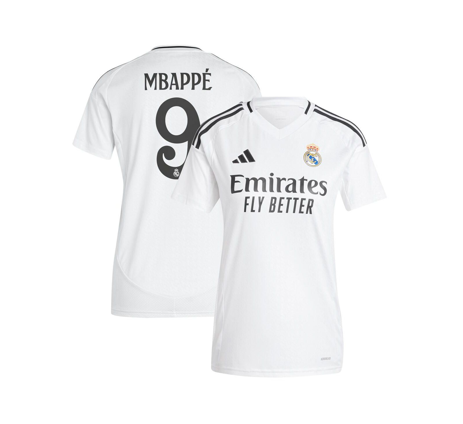 Adidas Women's Kylian Mbappé White Real Madrid 2024/25 Home Replica Player Jersey