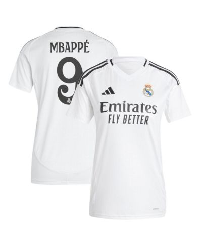 Adidas Women's Kylian Mbappé White Real Madrid 2024/25 Home Replica Player Jersey