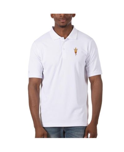 Antigua Men's White Arizona State Sun Devils Legacy Pique Polo Shirt
