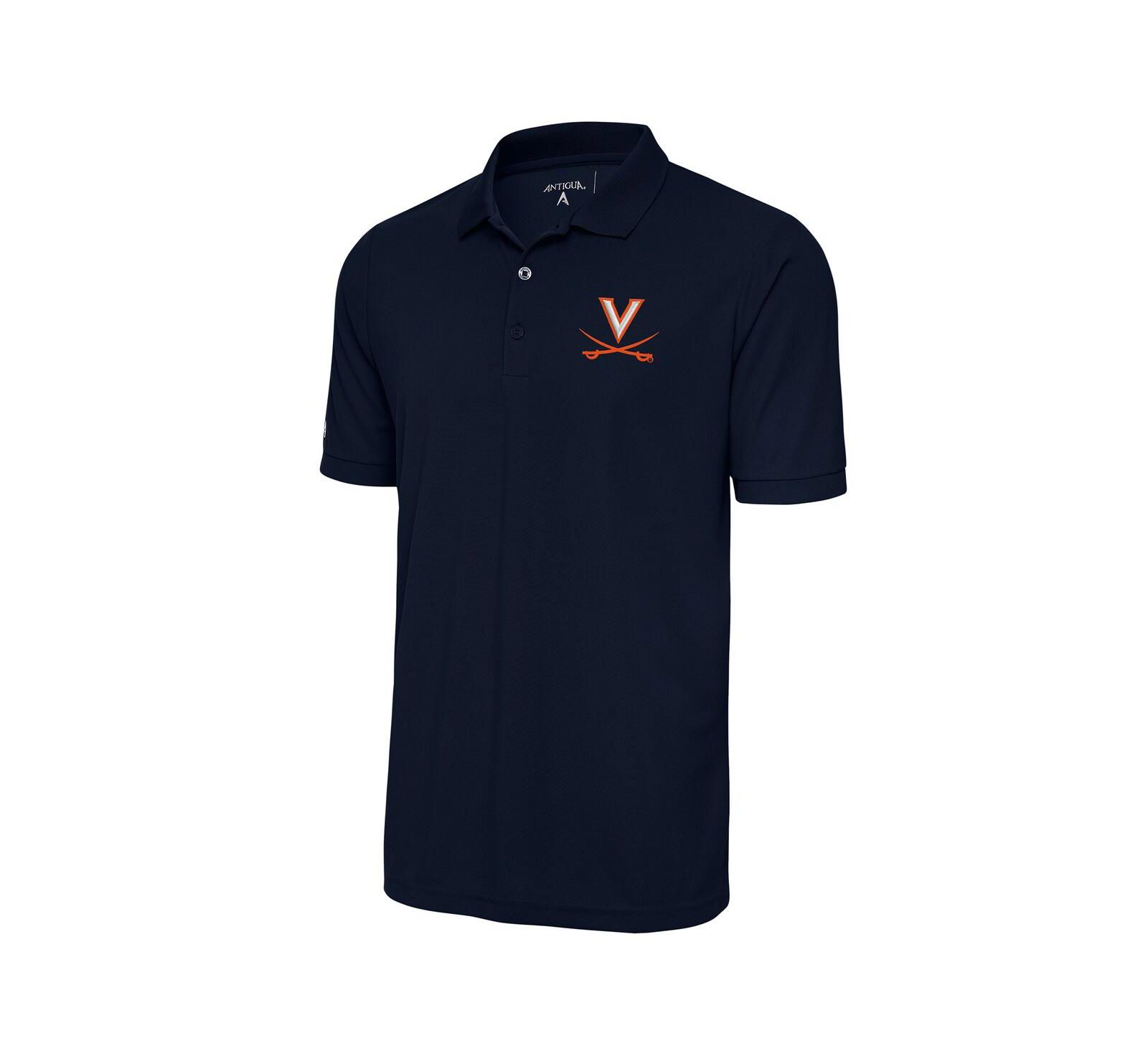 Мужская рубашка-поло Antigua Navy Virginia Cavaliers Legacy Pique