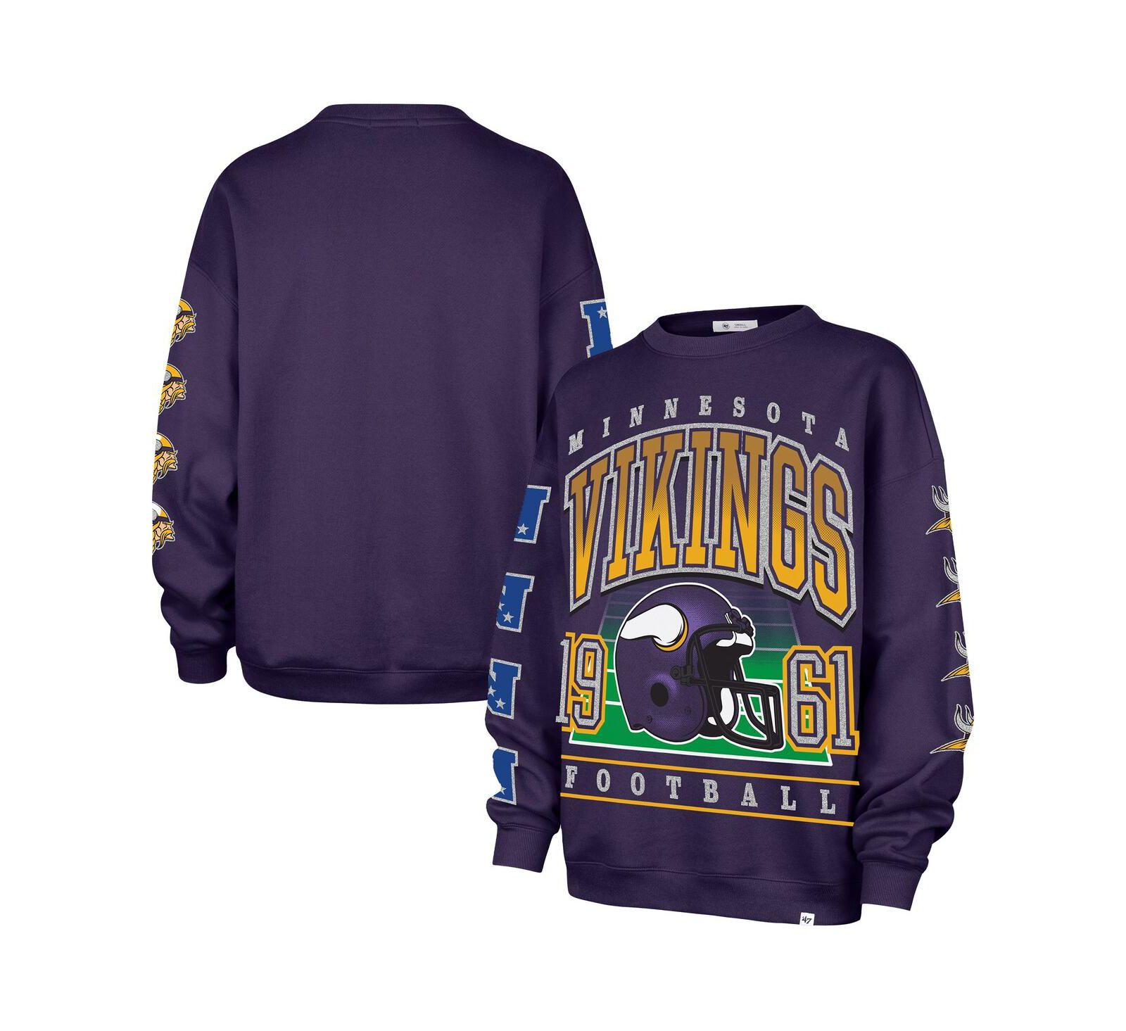 Женская толстовка '47 Brand Purple Minnesota Vikings Go Big