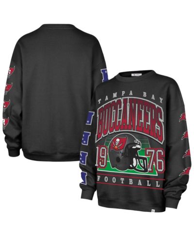 Женское оверсайз худи '47 Brand Tampa Bay Buccaneers Go Big Charcoal