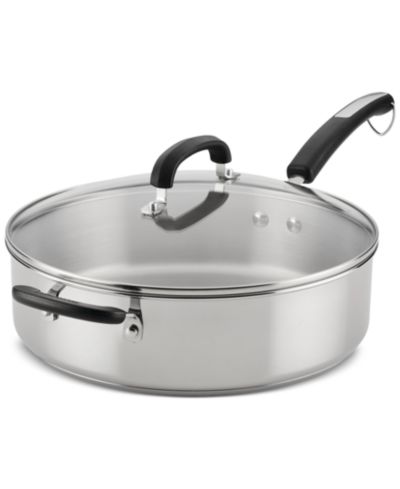 Сковорода со сковороды и крышкой Farberware Brilliance Stainless Steel 6-Qt.