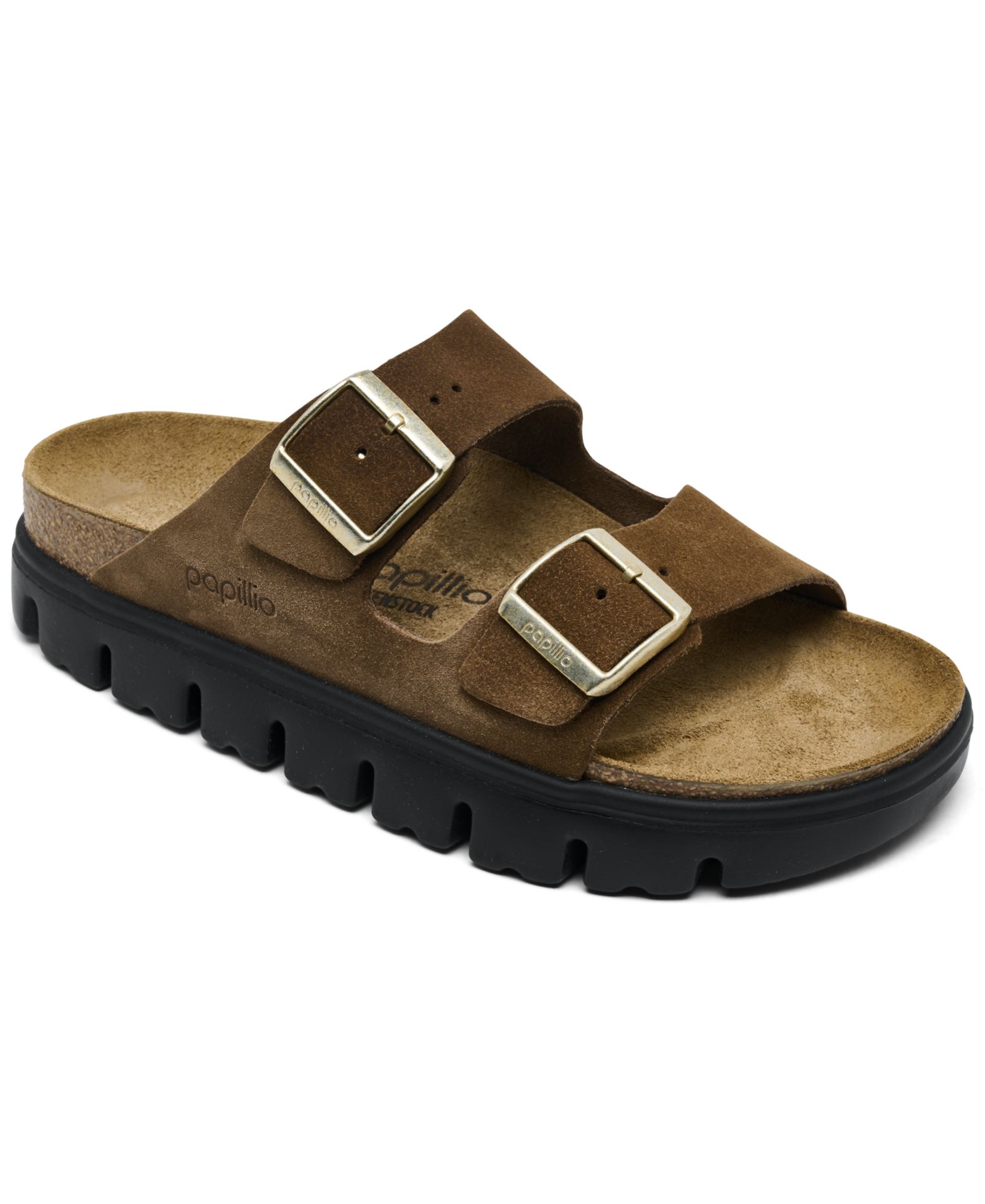 Женские сандалии Birkenstock Papillio Arizona Chunky из замши