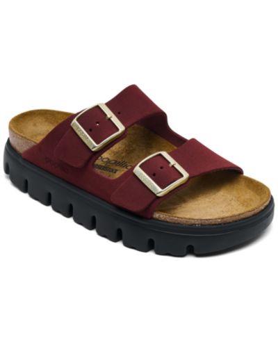 Papillio by Birkenstock Women's Arizona Chunky Suede Leather Platform Sandals from Finish Line