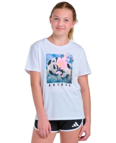 adidas Girls' 8-16 Short-Sleeve Regular Fit T-Shirt