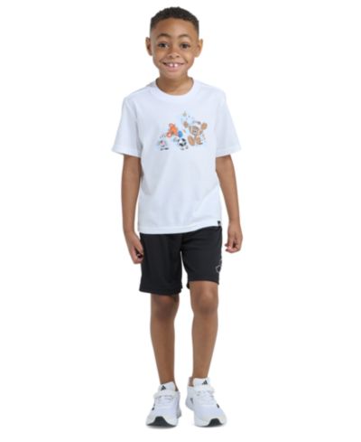 Детский комплект adidas Essential Graphic T-Shirt and Shorts 2-Piece Set