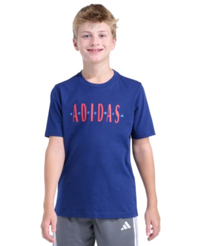adidas Boys' 8-18 Soccer Short-Sleeve Crewneck T-Shirt