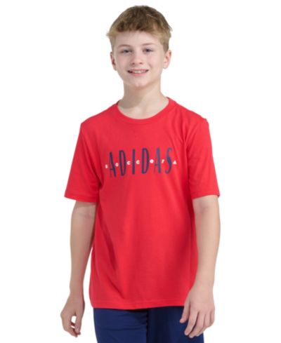 adidas Boys' 8-18 Soccer Short-Sleeve Crewneck T-Shirt