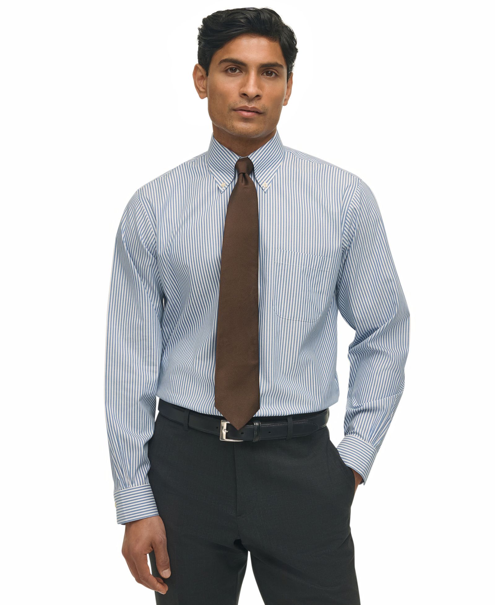 Мужская рубашка Brooks Brothers Regular-Fit Polo Button-Down Collar