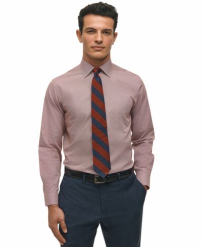 Мужская рубашка Brooks Brothers Regular-Fit с воротником Spread и микроузором Houndstooth