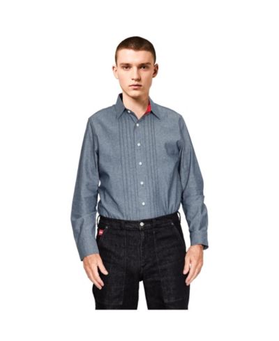 Мужская рубашка Heritage American Collection Pleated Front Chambray