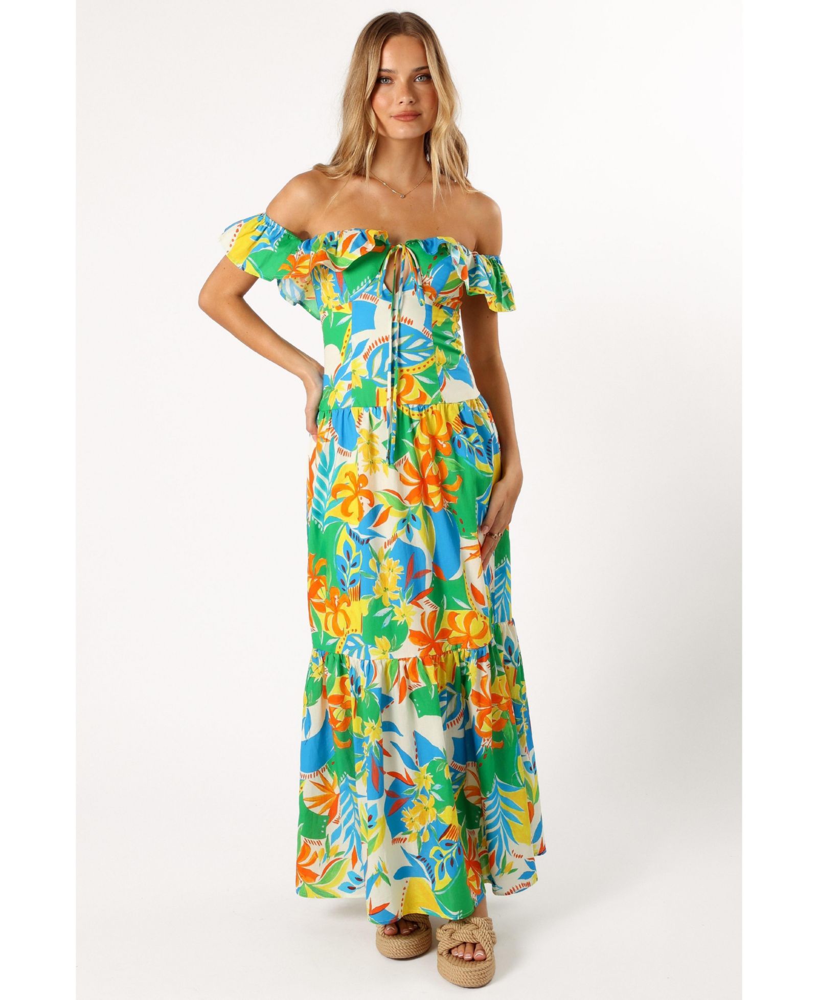 Petal and Pup Women's Harriet Off Shoulder Maxi Dress