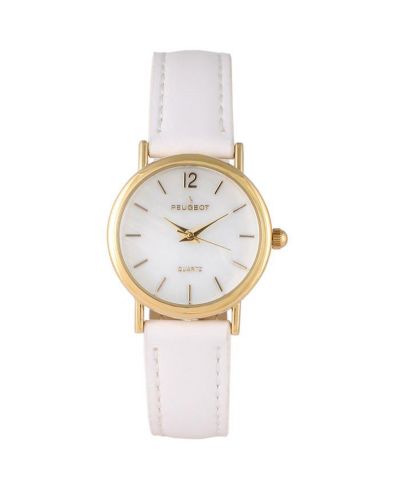 Peugeot Женский Classic 24mm White Watch With Easy to Read Numerals